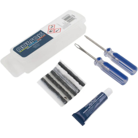 Nutrak Tubeless tyre repair kit, with associated tools