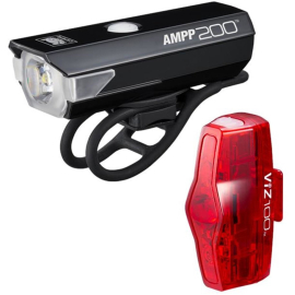 AMPP 200  VIZ 100 Bike Light Set  USBC
