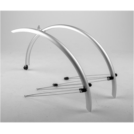 Commute full length mudguards 20 x 60mm silver