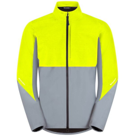Stellar Ultra Reflective Men's Waterproof Jacket, silver/hi-viz yellow