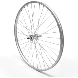 Rear Wheel 26inch MTB Silver Single Wall Nutted V-Brake